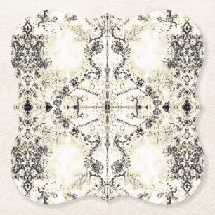 Porta-copo De Papel Mosaico francês de Champagne do vintage do país