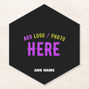PORTA-COPO DE PAPEL NA MODA MODERNO PERSONALIZÁVEL NEGRO VERIFICADO CO
