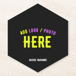 PORTA-COPO DE PAPEL NA MODA MODERNO PERSONALIZÁVEL NEGRO VERIFICADO CO