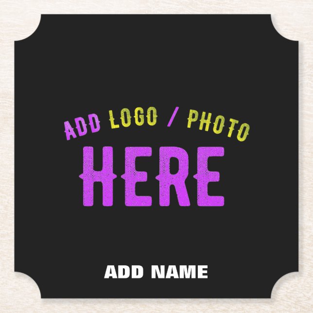 PORTA-COPO DE PAPEL NA MODA MODERNO PERSONALIZÁVEL NEGRO VERIFICADO CO (Frente)