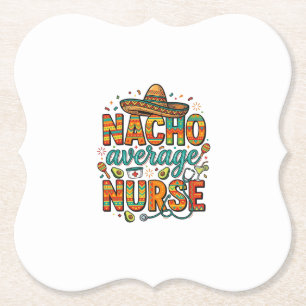 Porta-copo De Papel Nacho Enfermeira Média Fiesta Vector Camisa Design