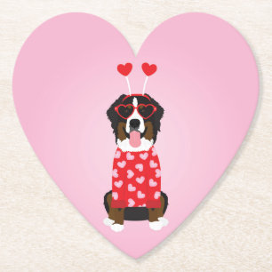Porta-copo De Papel Namorados Bernese Mountain Dog