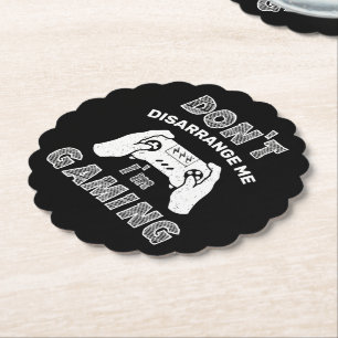 Porta-copo De Papel Não me desarrume Estou jogando Videos games engraç