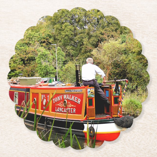 PORTA-COPO DE PAPEL NARROWBOATS CANAIS (Frente)