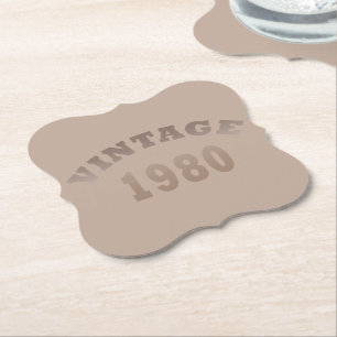 Porta-copo De Papel Nascer em presente de aniversário de 1980