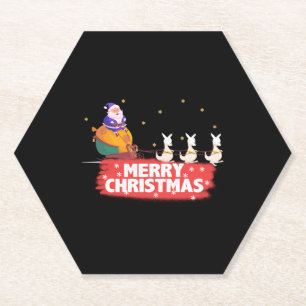 Porta-copo De Papel Natal australiano, Papai Noel, praia