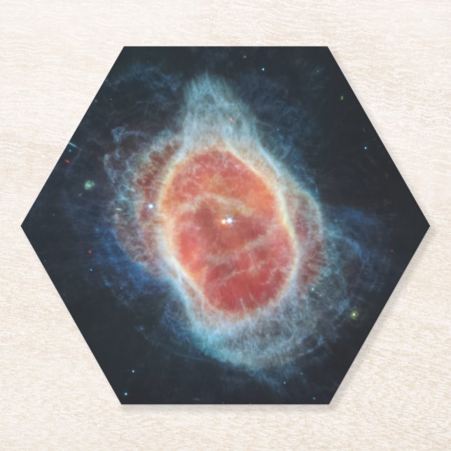 Porta-copo De Papel Nebula do Anel Sul do Telescópio JWST James Webb (Frente)