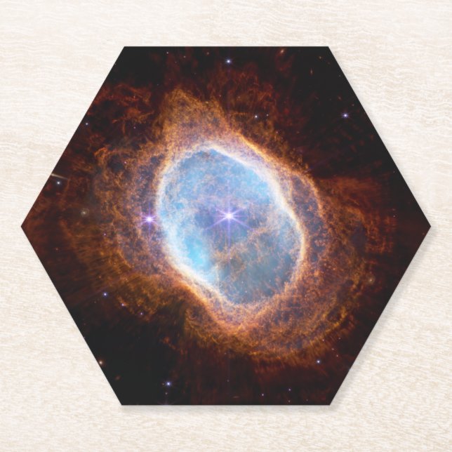 Porta-copo De Papel Nebula do Anel Sul do Telescópio JWST James Webb (Frente)