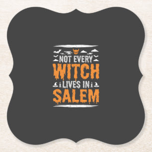 Porta-copo De Papel Nem Toda Bruxa Vive Em Salem Halloween Bruxa Des
