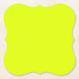 Porta-copo De Papel Neon Chartreuse Sólido Cor | Cor da tendência
