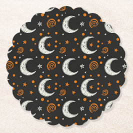 Porta-copo De Papel Noite Caprichosa Céu Crescente Halloween 