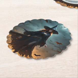 Porta-copo De Papel "Noite Má: Bruxa Assustadora do Halloween e seus M