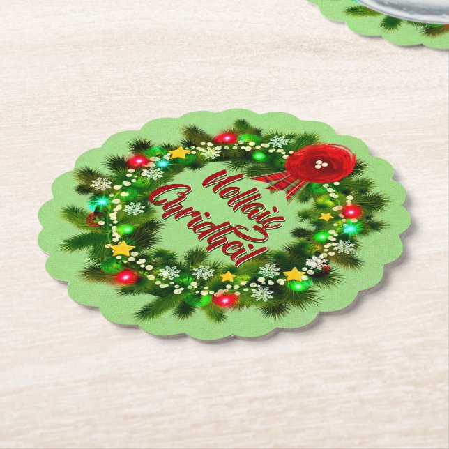 Porta-copo De Papel Nollaig Chridheil - Natal Escocês (Angular)