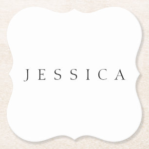 Porta-copo De Papel Nome Clássico (ou palavra)