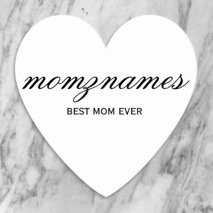 Porta-copo De Papel Nome com Caligrafia Personalizada da Melhor Mãe do