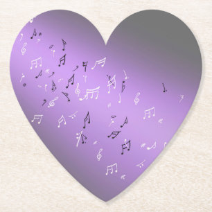 Porta-copo De Papel Notas Musicais à Lua