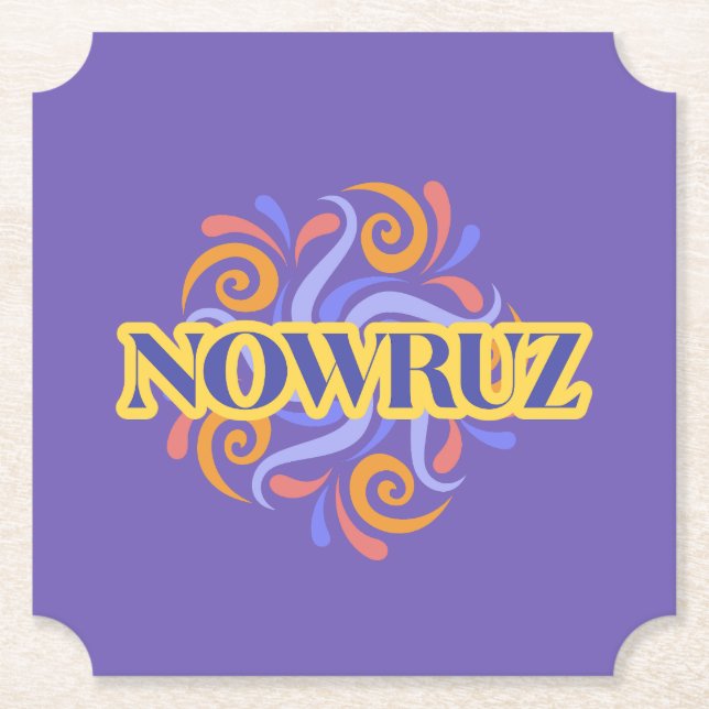 Porta-copo De Papel Nowruz (Frente)