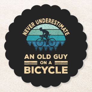 Porta-copo De Papel Nunca Subestime Um Velho Cara Em Uma Bicicleta Eng