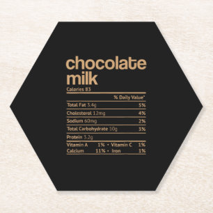 Porta-copo De Papel Nutrição de Chocolate Leite Fatos Engraçados Ação