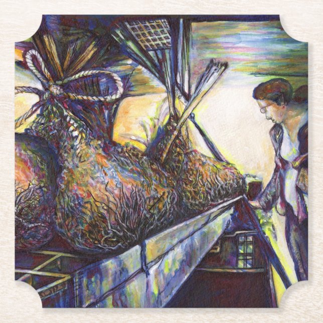 Porta-copo De Papel O destino da vida ferida (Frente)