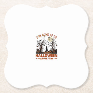 Porta-copo De Papel O Halloween é Todos os Dias Bruxa Silhueta Lua Che