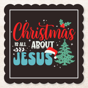 Porta-copo De Papel O Natal é tudo sobre Jesus-43687