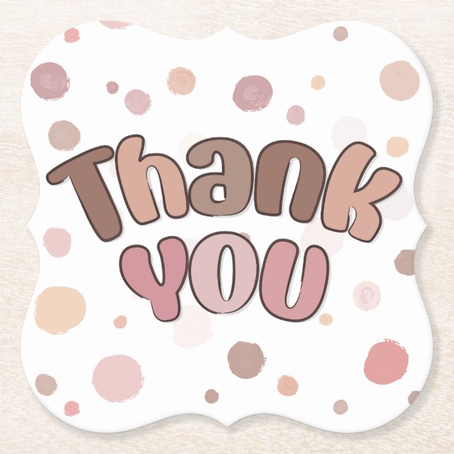 Porta-copo De Papel Obrigado (Frente)