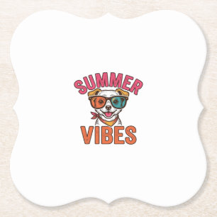 Porta-copo De Papel Óculos de Sol de Cachorro Vibrações de Verão Camis
