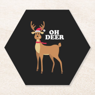 Porta-copo De Papel Oh Deer - rena de natal