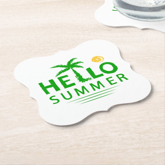 Porta-copo De Papel Olá Summer (Angular)