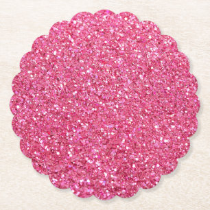 Porta-copo De Papel Olhar Brilho Rosa