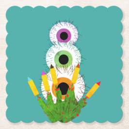 Porta-copo De Papel Olhos Peludos 