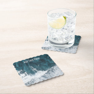 Porta-copo De Papel Ondas do Oceano em queda