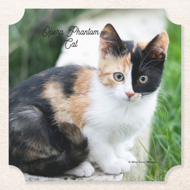 Porta-copo De Papel Ópera - Fantasma (Frente)