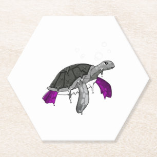 Porta-copo De Papel Orgulho Asexual Ace Flag Tartaruga Sutil LGBTQ