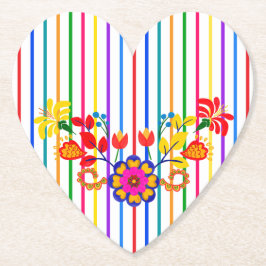 Porta-copo De Papel Orgulho de ser Chá de fraldas de latino | Floral &