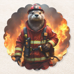 Porta-copo De Papel Otter bombeiro Backburing,