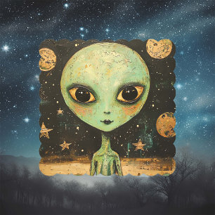 Porta-copo De Papel OVNI Alien