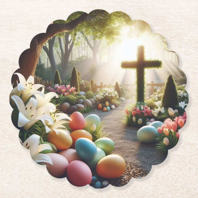 Porta-copo De Papel Ovos/Páscoa/Lilly (Frente)