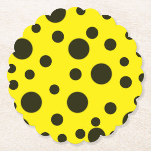Porta-copo De Papel Padrão amarelo preto simples moderno