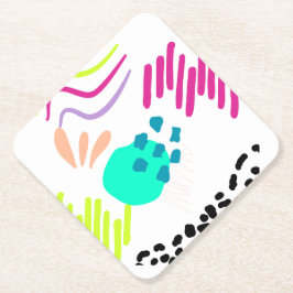 Porta-copo De Papel Padrão de Abstrato colorida moderno.