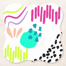 Porta-copo De Papel Padrão de Abstrato colorida moderno.