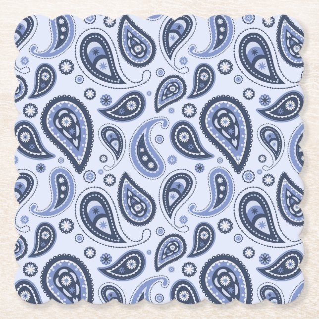 Porta-copo De Papel Padrão de salto azul (Frente)