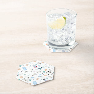 Porta-copo De Papel Padrão de Suprimentos Médicos do Médico de Saúde