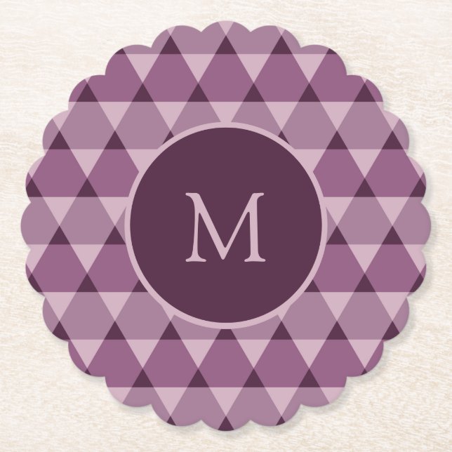 Porta-copo De Papel Padrão de triângulos (Frente)