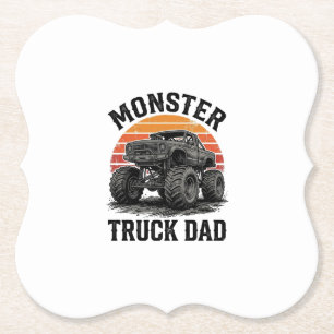 Porta-copo De Papel Pai de Caminhão Monstro Gráfico Off Road Vintage_1