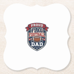 Porta-copo De Papel Pai Orgulhoso de Futebol Americano Vintage Insígni