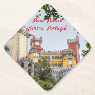 Porta-copo De Papel Palácio Pena em Sintra, porta copos de Portugal
