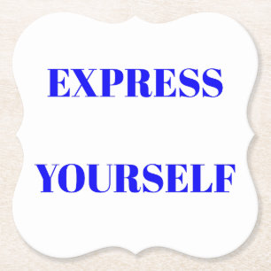 Porta-copo De Papel Palavras motivacionais, design bonitinho, inspirad