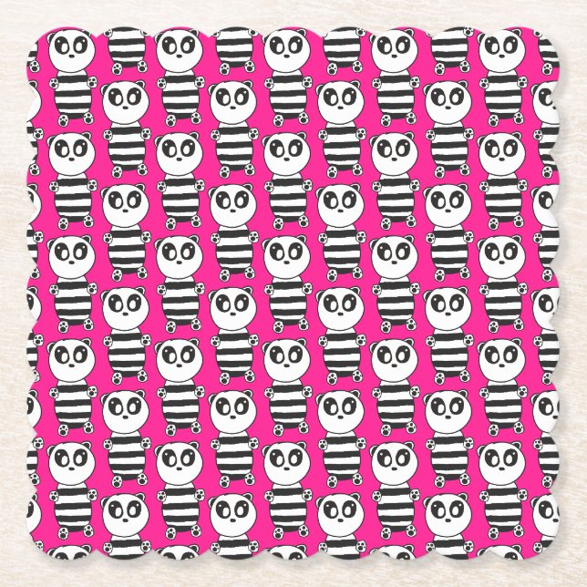 Porta-copo De Papel Panda Crianças (Frente)